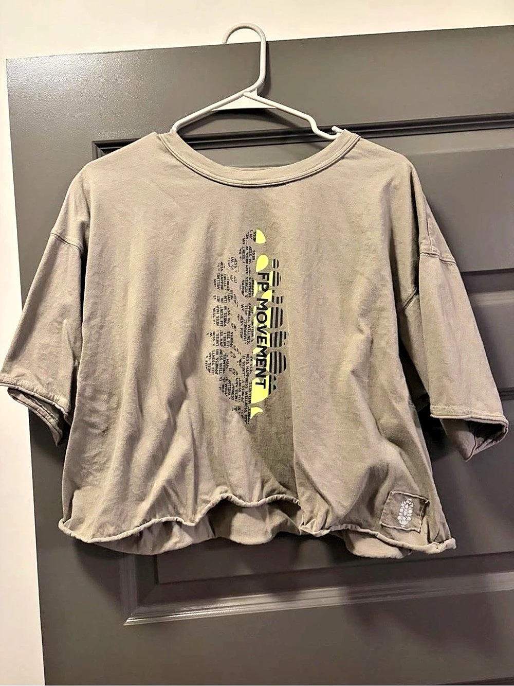FP Movement Inspire Cotton Graphic T-Shirt Gray